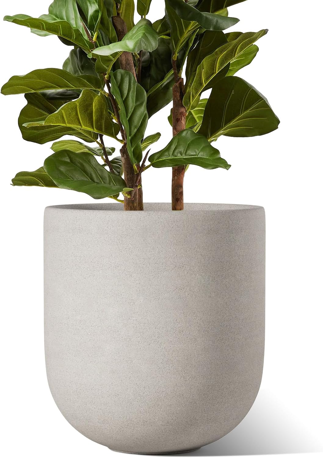 LE TAUCI 12 Inch Pots for Plants, Ceramic Large Planters for Indoor Plants, Indoor Plant Pots for