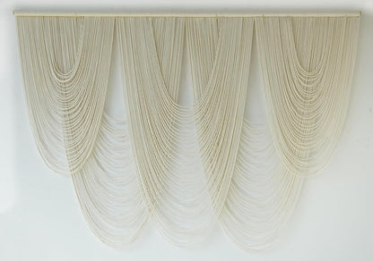 Macrame Wall Hanging Large Macrame Wall Decor Yarn Art 57" W x 41" L For Headboard Bedroom Living