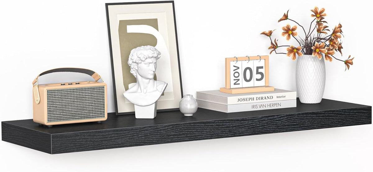 Floating Shelves - 10.3 Inch Deep Wall Shelf for Decor & Storage - Wall Mounted Display Shelving