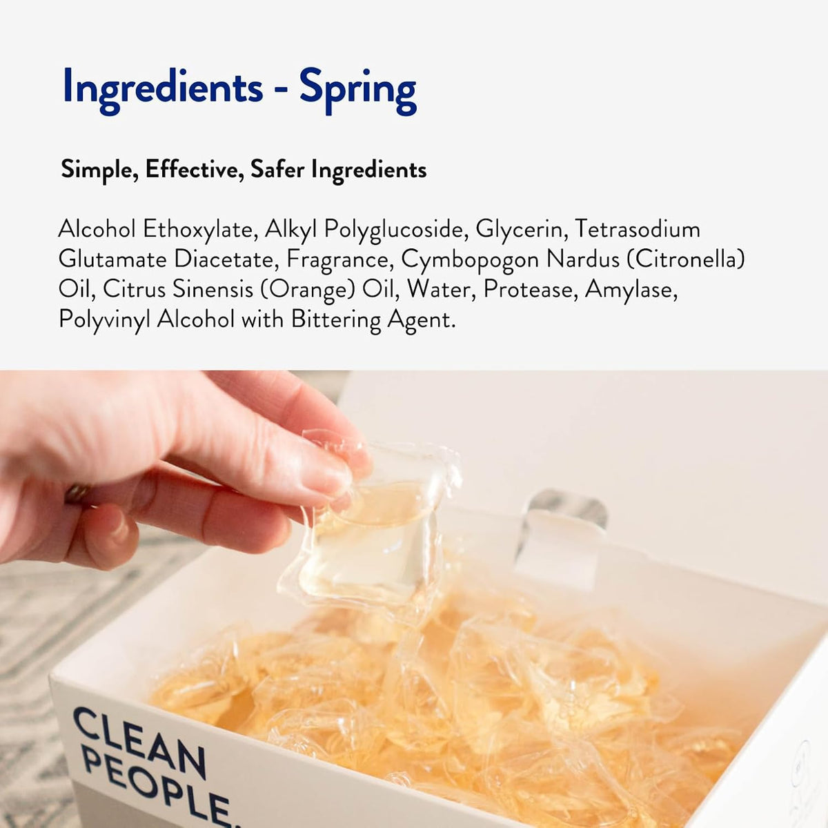 The Clean People Laundry Detergent Pods - Hypoallergenic Laundry Pods - Ultra Concentrated