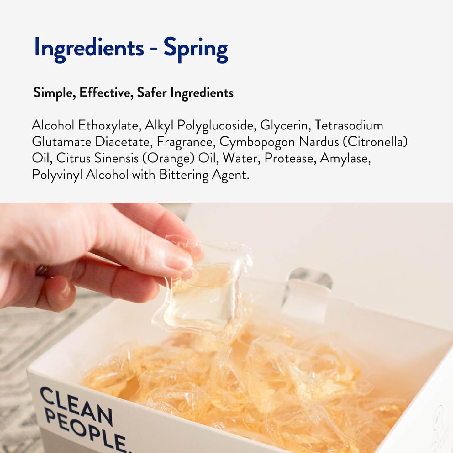 Clean People Laundry Detergent Pods - Recyclable Packaging, Hypoallergenic, Stain Fighting - Ultra