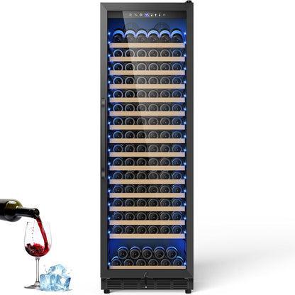 Upgraded 190 Bottles Wine Cooler Refrigerator,24 Inch Wide Wine Fridge with Professional