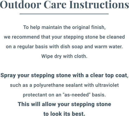 Let's Make Memories Personalized Garden Stone - Resin - Custom Garden Décor - Heart Stepping Stone