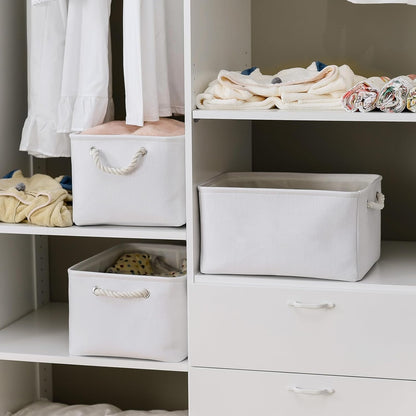 TheWarmHome Storage Basket for Gifts Empty - Large 3 Pack 15.7x11.8x8.2 inch Storage Basket for