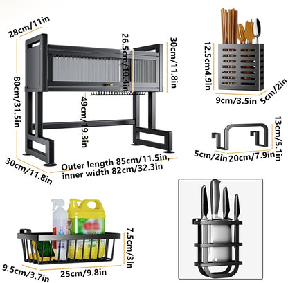 Home Furnishing Over The Sink Dish Drainer Drying Rack 3 Tier Over Sink Dish Rack for,oversink Dish