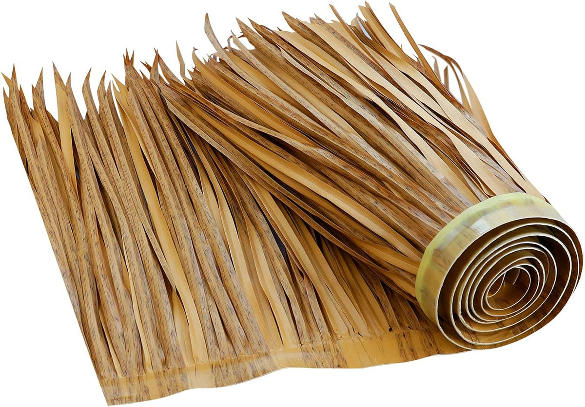 78.8" Tiki Straw Roof Thatch –Mexican Style Artificial Palm Thatch Rolls Tiki Bar Hut Grass Duck