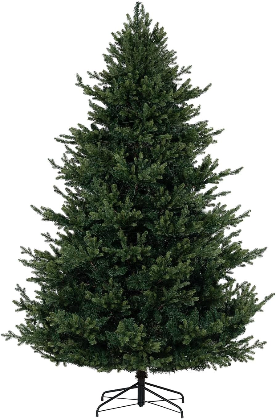 Naomi Home 6.5ft Traditional Christmas Tree with Lights Realistic Classic Christmas Tree Prelit