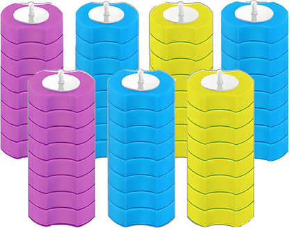 56 Count Toilet Bowl Wand Refills, KIRIKIT Wall-Mounted Disposable Toilet Cleaner Brush Heads for