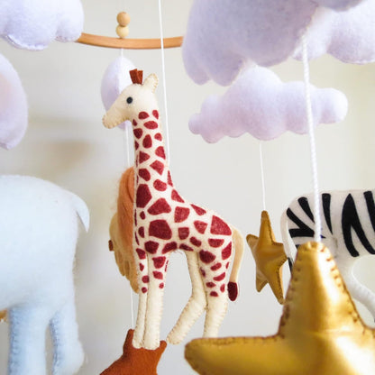 Safari Mobile for Crib Safari Baby Crib Mobile for Boys Girls Animal Baby Mobile for Crib Nursery