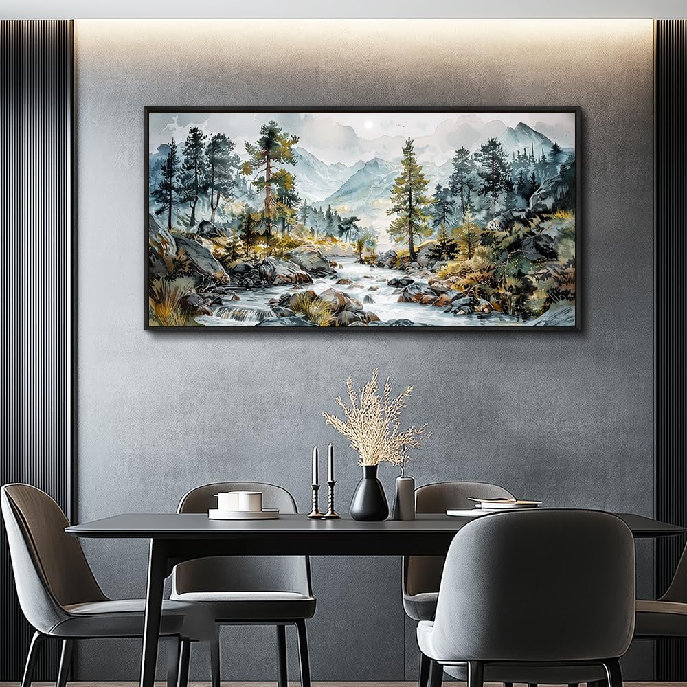 PHAOHUAXM Large Wall Art For Bedroom Wall Decor For Living Room Office Decoration Rivulet View