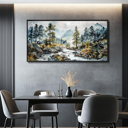 PHAOHUAXM Large Wall Art For Bedroom Wall Decor For Living Room Office Home Decoration Rivulet View