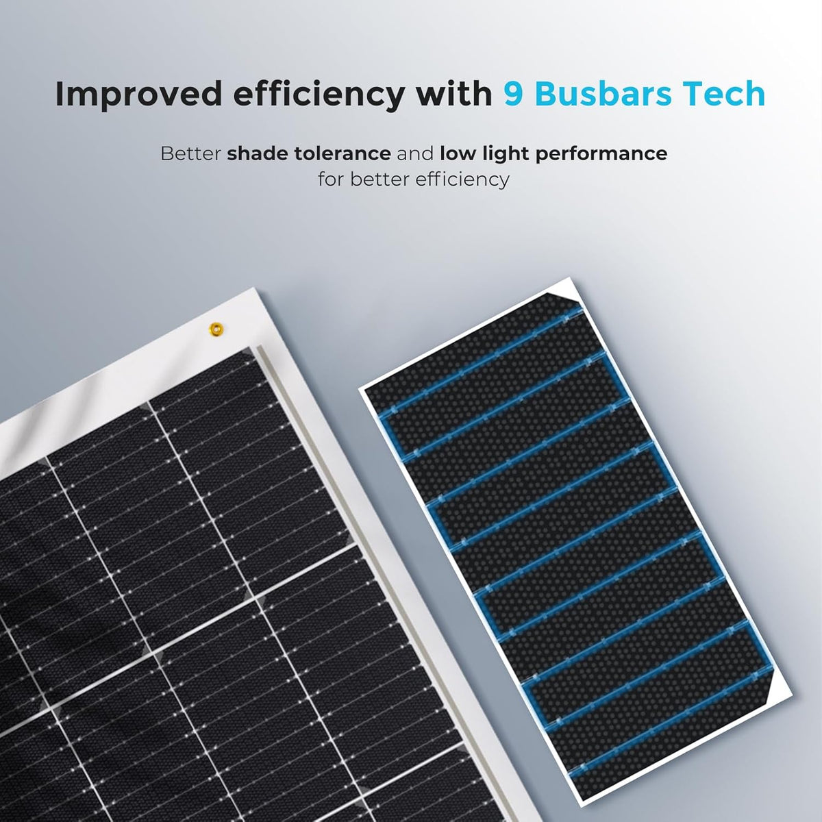 Renogy Flexible Solar Panel 100 Watt 12 Volt Monocrystalline Semi-Flexible Bendable Mono Off-Grid