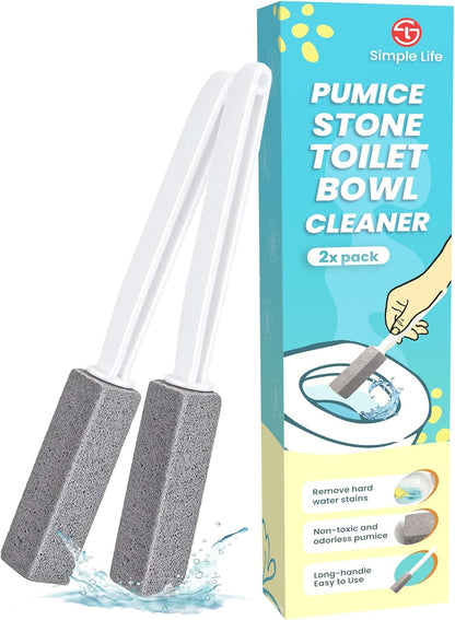Pumice Stone Toilet Bowl Cleaner | Toilet Pumice Stone with Extra Long Handle | Scouring Stick for