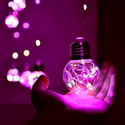 YOLIGHT Wishing Ball Curtain Lights 200 LED Window Curtain String Light with Remote, USB Battery