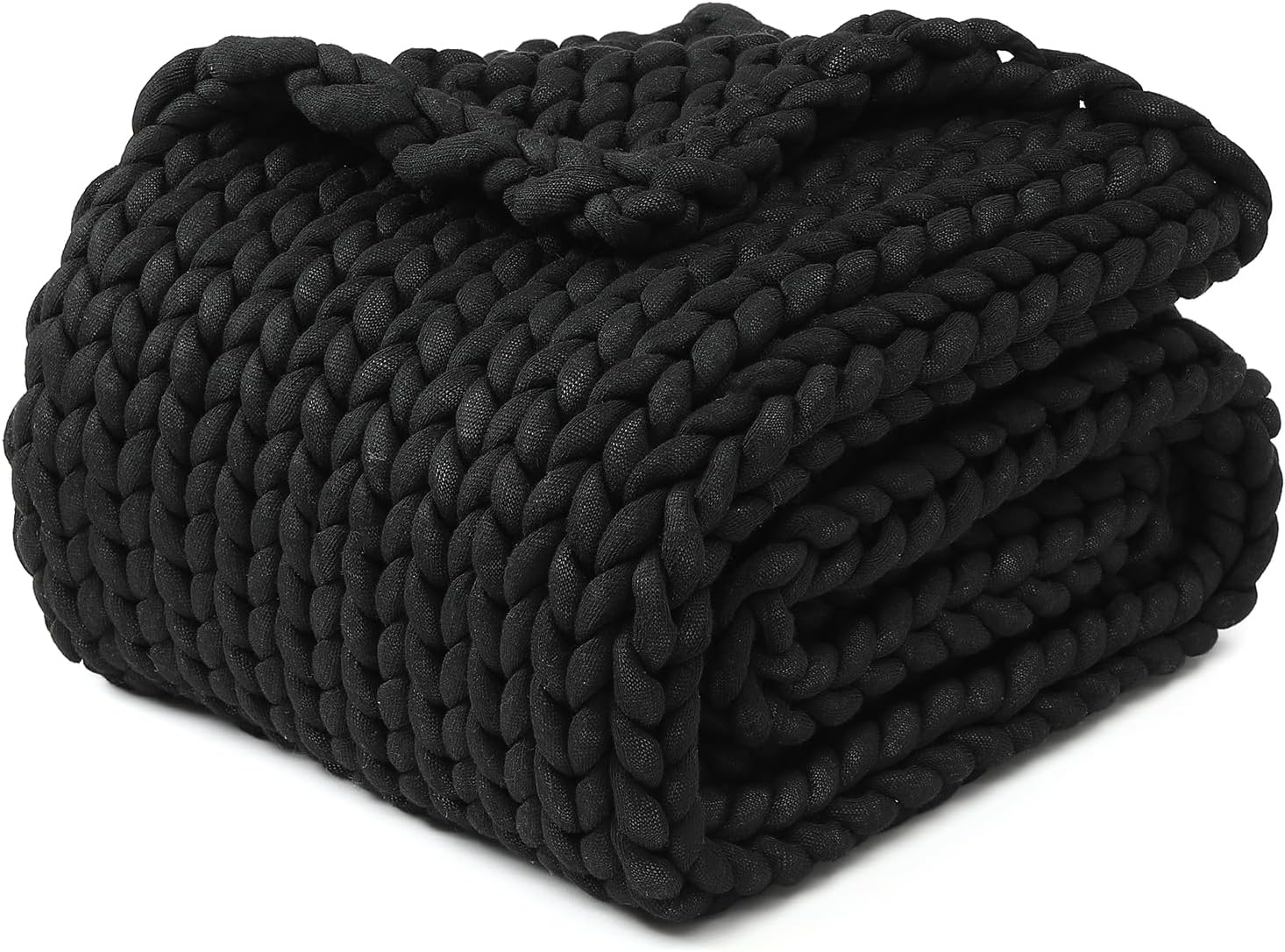 YnM Chunky Throw Blanket, Medium-Weight, Hand Knitted, Skin Friendly, Ventilated and Breathable