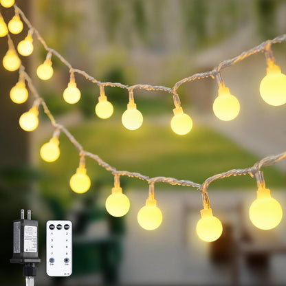147ft Globe String Lights Indoor Outdoor Waterproof, 300 LED Christmas fairy Lights Plug in with