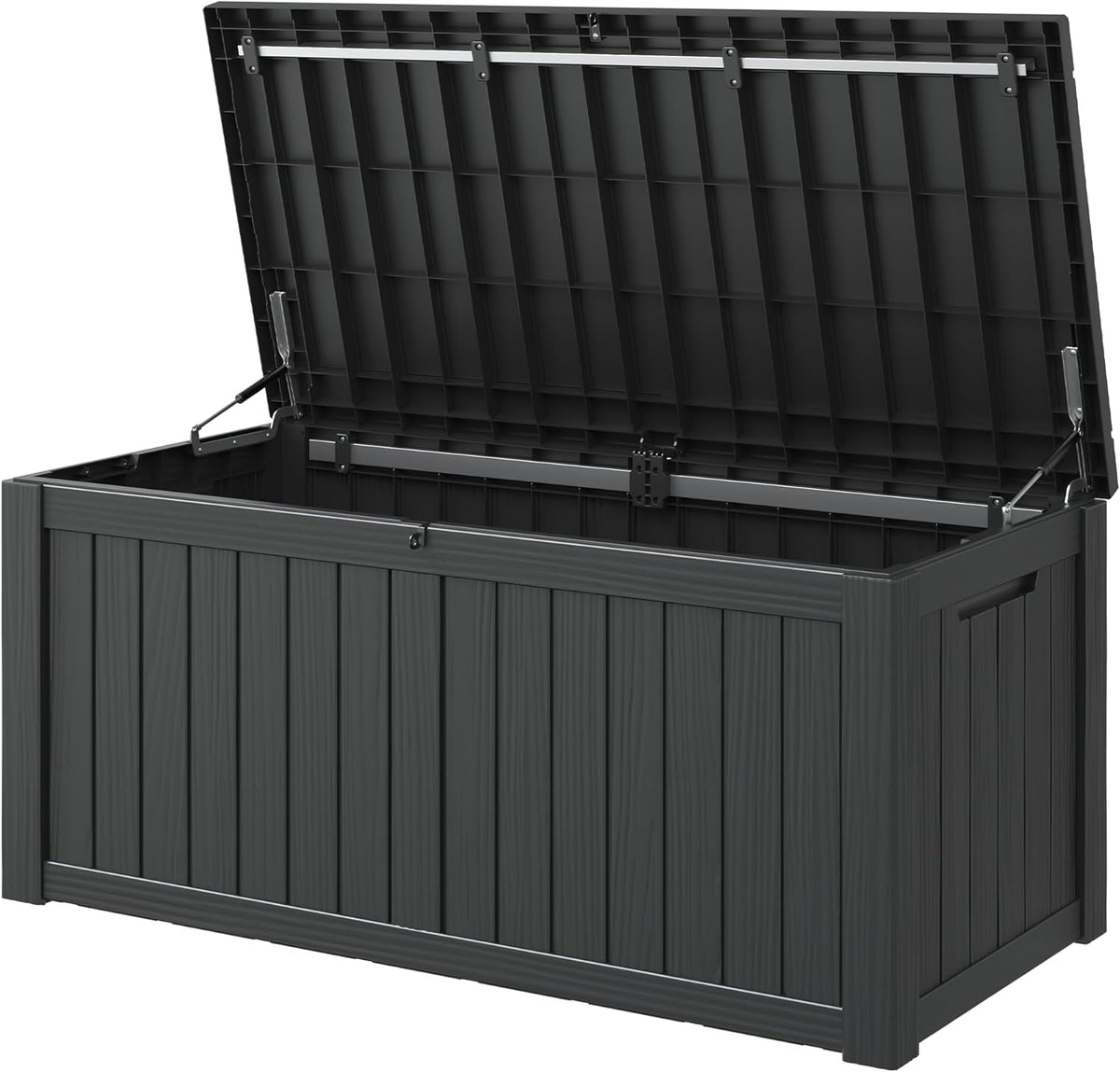 KAMABOKO Outdoor Storage Box, 120 Gallon Large Outdoor Resin Deck Box, Storage Waterproof Boxes