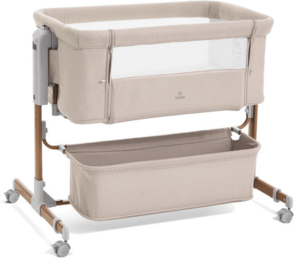 3 in 1 Baby Bassinet, Rocking Bassinet, Bedside Bassinet, 6-Height Adjustable, Bassinet Bedside
