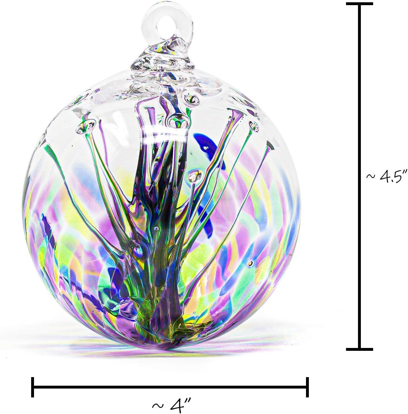 Luke Adams Handmade Glass Gazing Balls for Garden on Clearance – Hand Blown Glass Gazing Ball for