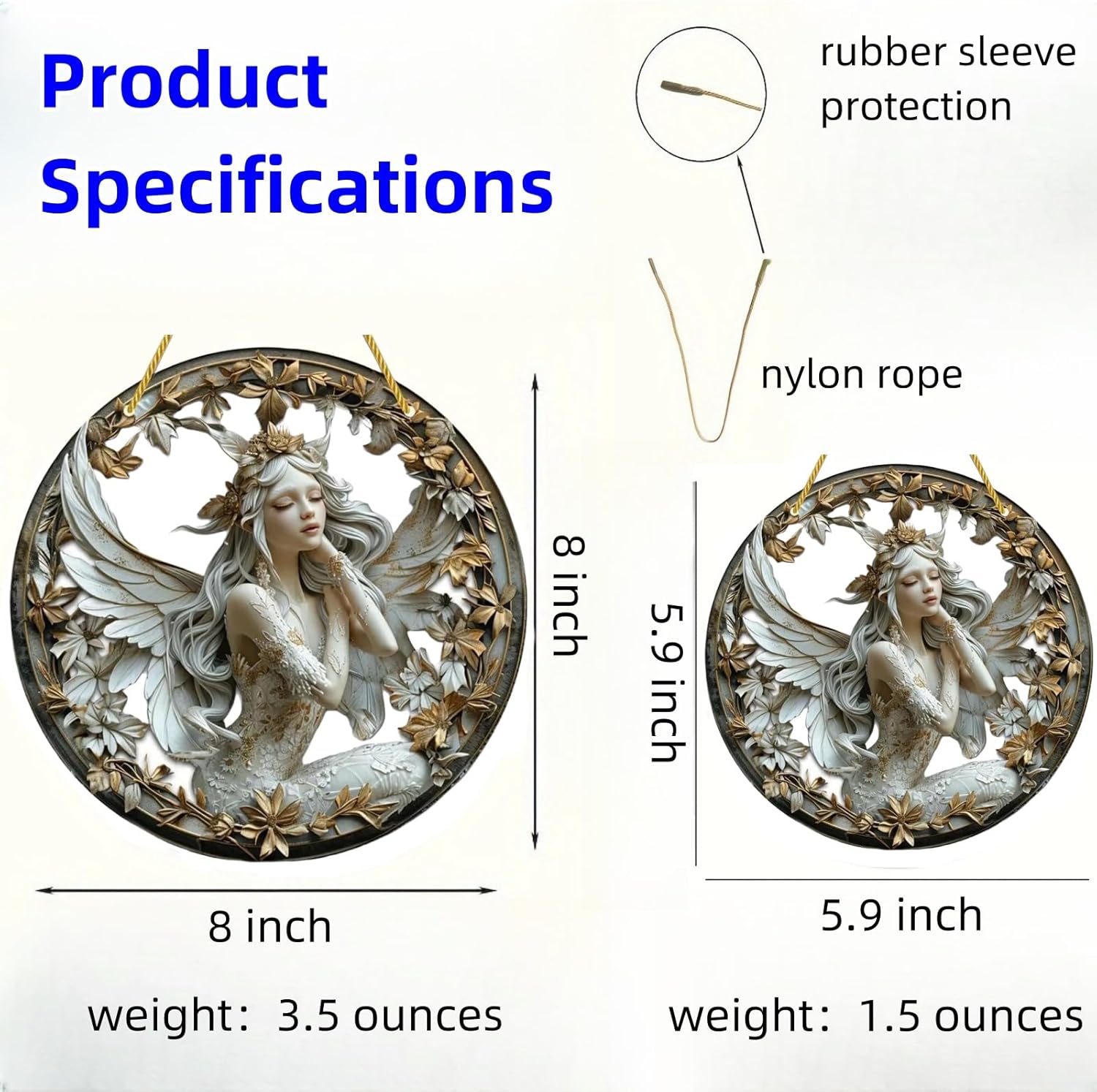 Flower Fairy Garden Decorations Angel Wing Christmas Halloween Deco Statue Art Elf Sculpture