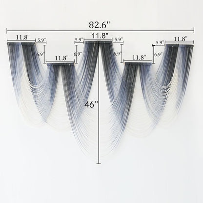 IOWER Large Macrame Wall Hanging Decor Dip-Dyed Macrame Wall Decor Wall Art Craftsmanship Fiber Art