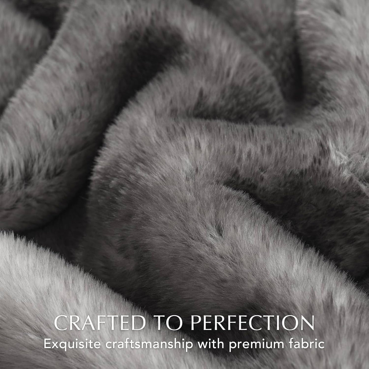 Ultra Soft Luxury Fluffy Mink Faux Fur Throw Blanket, Thick Warm Fall Winter Blankets for Bed