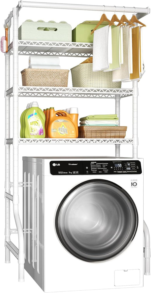 Ulif U11 Over Washer and Dryer Shelves, 3 Tiers Laundry Room Storage and Organizer Standing Shelf