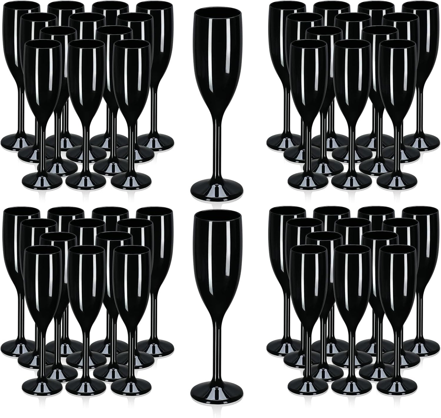 XUWAIDSGN Acrylic Champagne Flutes Toasting Glasses Unbreakable Mimosa Bar Reusable Wine Glasses