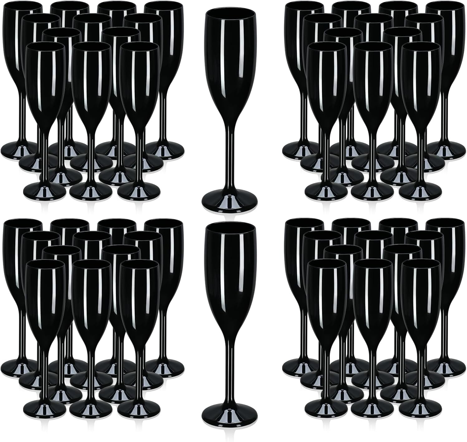 XUWAIDSGN Acrylic Champagne Flutes Toasting Glasses Unbreakable Mimosa Bar Reusable Wine Glasses