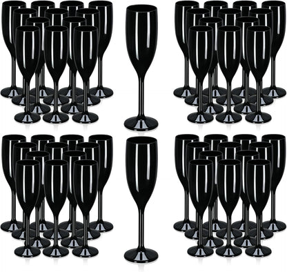 XUWAIDSGN Acrylic Champagne Flutes Toasting Glasses Unbreakable Mimosa Bar Reusable Wine Glasses