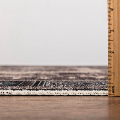 Keen Home Design 4x6 Rug - Machine Washable Area Rug with Non-Slip Backing, Ideal for Living Room