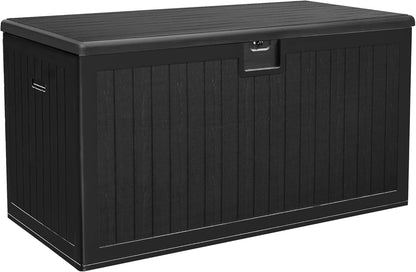 YITAHOME 150 Gallon Double-Wall Deck Box with Side Handles, Outdoor Large Storage for Patio