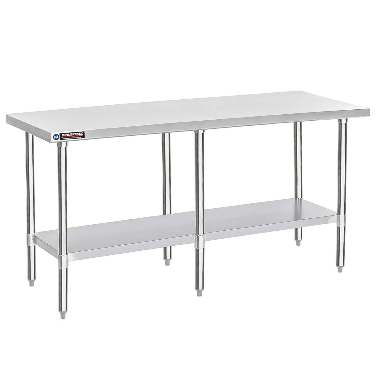 DuraSteel 24x84 Stainless Steel Work Table - NSF Commercial Prep Metal Table - Outdoor Pizza Oven