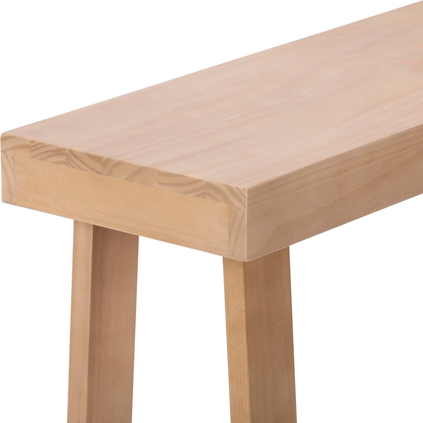 Plank+Beam Solid Wood Console Table, 56 Inch, Sofa Table, Narrow Entryway Table for Hallway, Behind