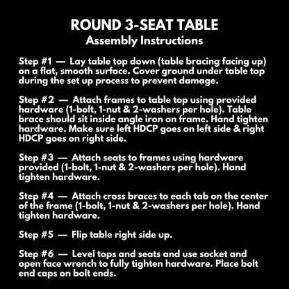 Heavy-Duty Portable Outdoor Picnic Table with Umbrella Hole, Expanded Metal Patio Dining Furniture