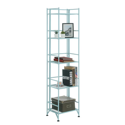 Convenience Concepts Xtra Storage Shelves - 5-Tier Folding Metal Storage Shelves, Closet Organizer