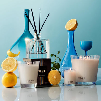 NEST New York Scented Classic Candle, Amalfi Lemon & Mint - 8.1 oz - Up to 60-Hour Burn Time