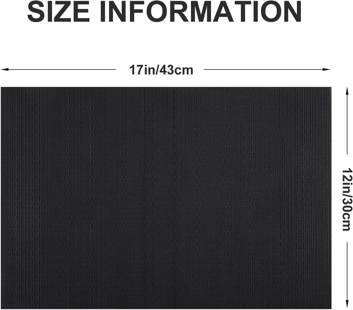 Vinyl Placemats Set of 8, PVC Woven Washable Non-Slip Table Mats, Heat Resistant Wrinkle Free Place