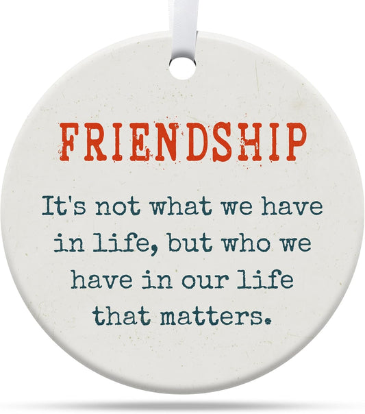 Friendship Gifts for Women, Best Friend, Funny, Work Besties, Sister, Friend Ornaments for Women