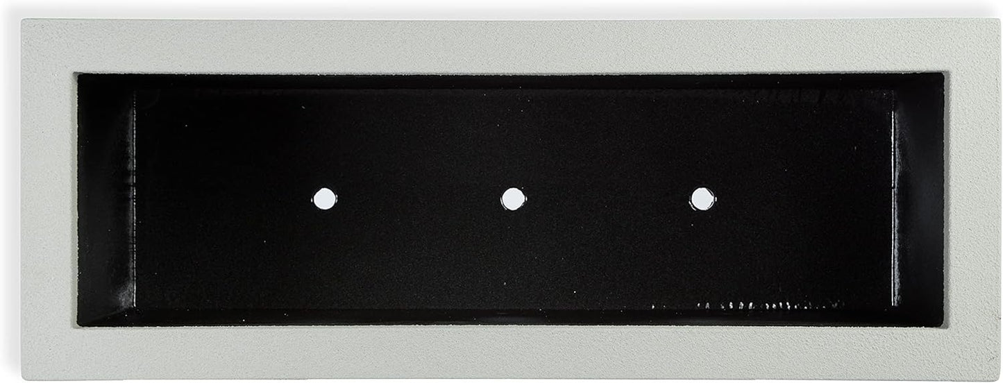 PolyStone Milan Tall Modern Outdoor/Indoor Rectangular Trough Planter, 46" L X 17" W X 19" H
