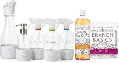 Branch Basics Premium Starter Kit in Glass: All Purpose Cleaner, Glass Cleaner, Bathroom Cleaner