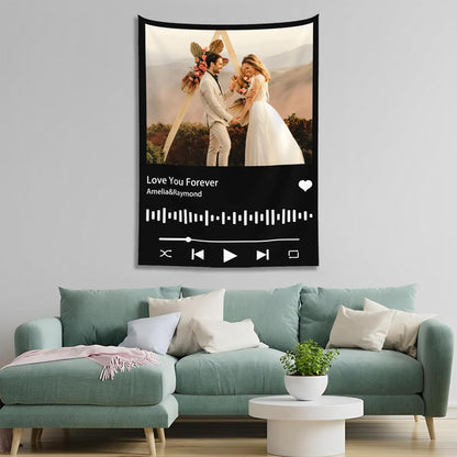 Custom Tapestry For Wall Bedroom Custom Backdrop Personalized Image Text Photo Customized Funny