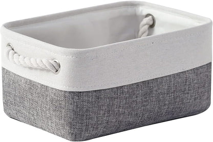 TheWarmHome Organization and Storage Basket for Shelves - 12x8x5.2 inch 1 Pack Fabric Storage