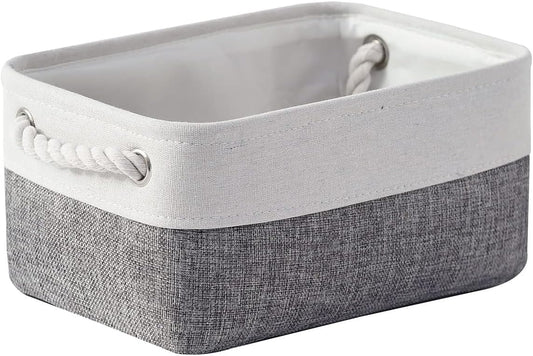 TheWarmHome Organization and Storage Basket for Shelves - 12x8x5.2 inch 1 Pack Fabric Storage