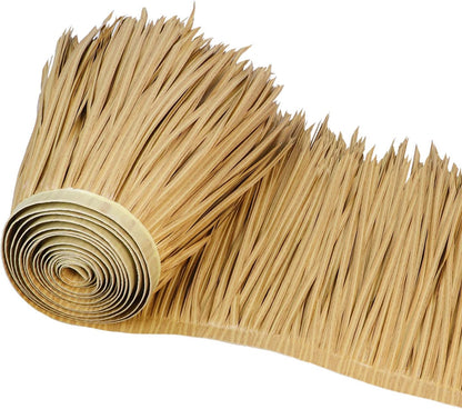 198'' x 16" Tiki Straw Roof Thatch –Mexican Style Artificial Palm Thatch Rolls,Tiki Bar Hut Grass