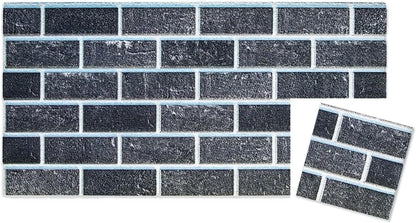 IZODEKOR 3D Brick Effect Wall Panels - Faux Brick Paneling for Living Room, Kitchen, Bathroom and