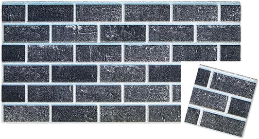 IZODEKOR 3D Brick Effect Wall Panels - Faux Brick Paneling for Living Room, Kitchen, Bathroom and