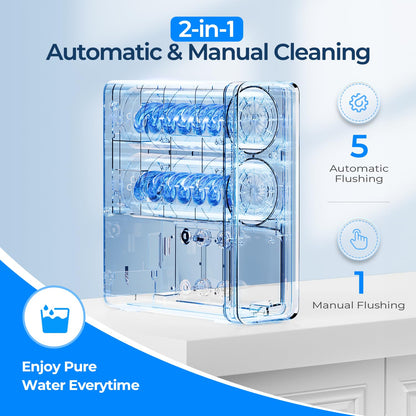 Ecoviva Under Sink Reverse Osmosis System, 8-Stage Water Filtration System, 600 GPD Water Purifier