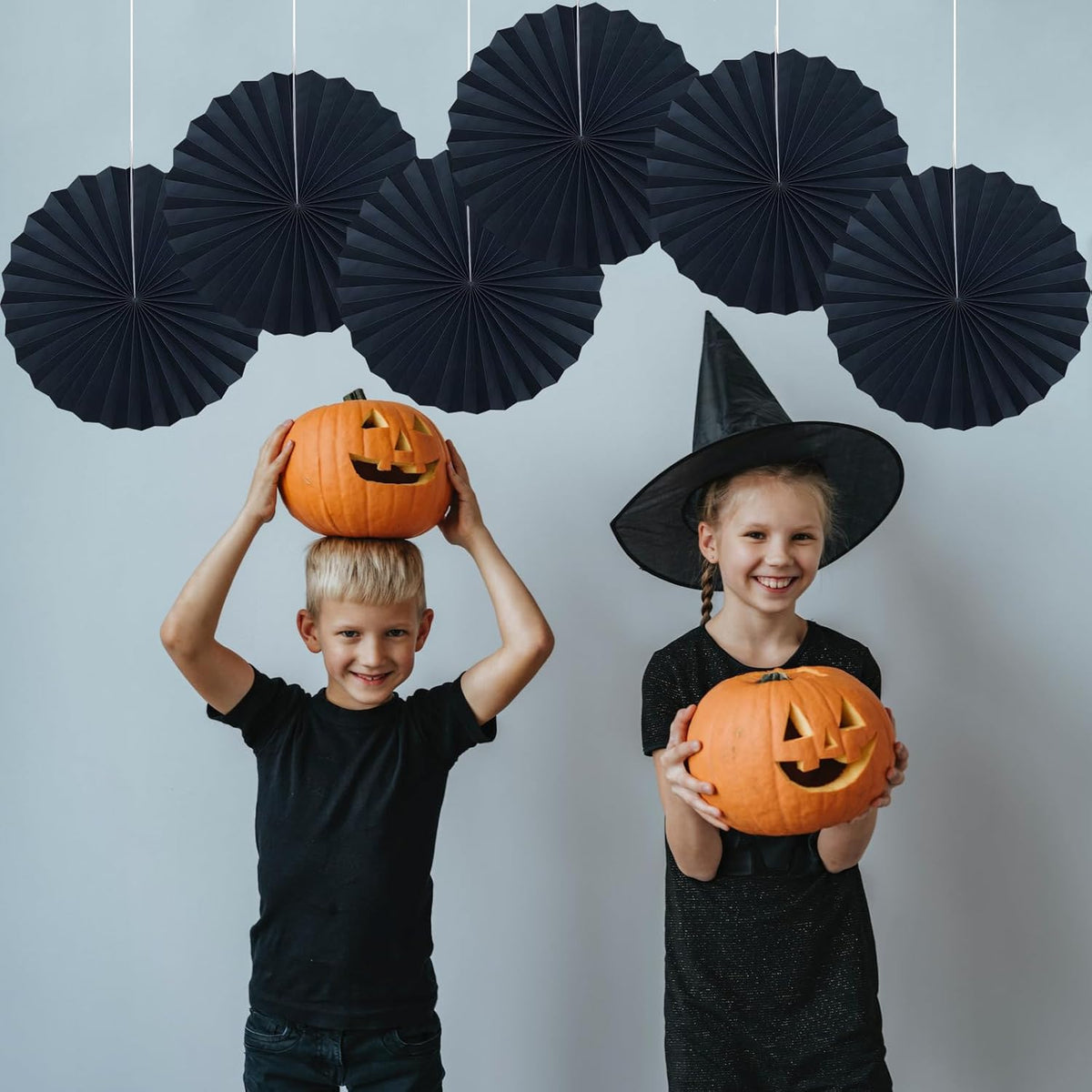 Black Party Decorations,Halloween Decor Events Accessories,Black Birthday Decorations,Anniversary