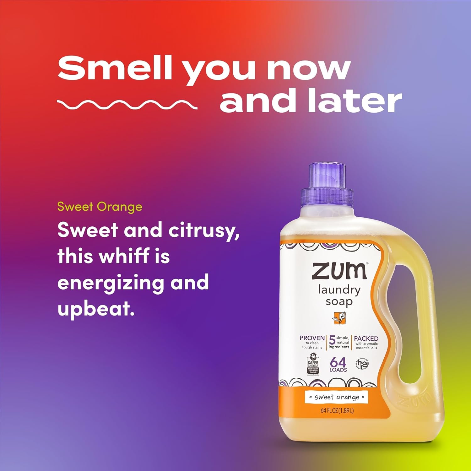 Indigo Wild Zum Clean Laundry Soap - Plant-Based Liquid Laundry Soap - Contains Baking Soda